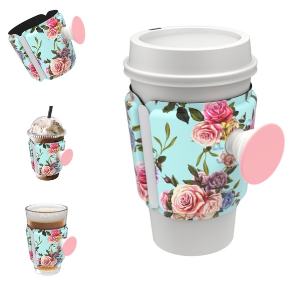 NWT POPSOCKETS PopThirst Retro Wild Rose - Picture 1 of 3